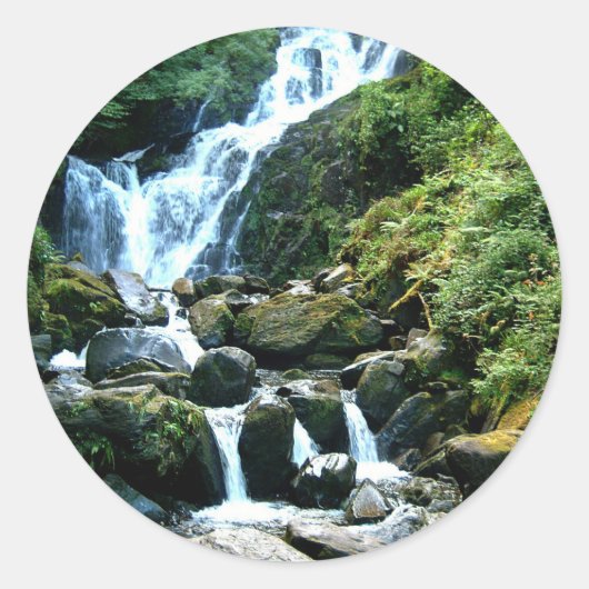 Sticker Rond Torc Falls Killarney Irlande (Devant)
