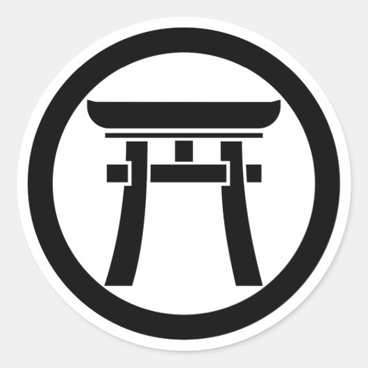 Sticker Rond Torii en cercle (Devant)