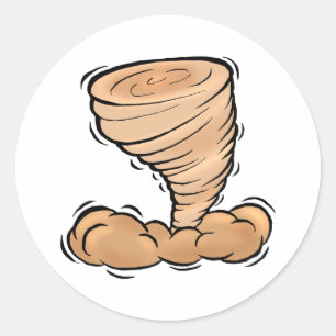 Sticker Rond Tornade