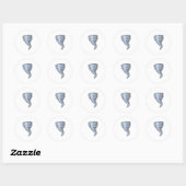 Sticker Rond Tornade (Feuille)