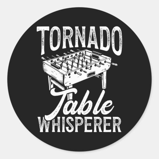 Sticker Rond Tornado Table Whisperer Foosll (Devant)