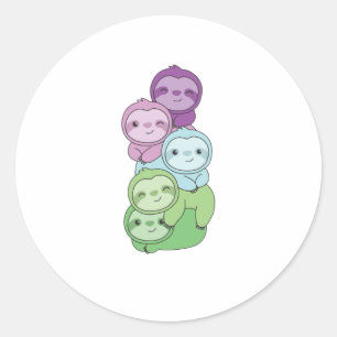 Sticker Rond Toro Flag Pride Lgbtq mignon fentes Pile