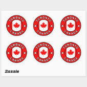 Sticker Rond Toronto Canada (Feuille)