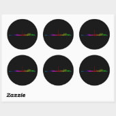 Sticker Rond Toronto Rainbow (Feuille)