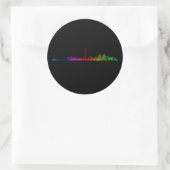 Sticker Rond Toronto Rainbow (Sac)