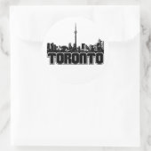 Sticker Rond Toronto Skyline (Sac)