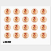 Sticker Rond Torosaure mûre (Feuille)