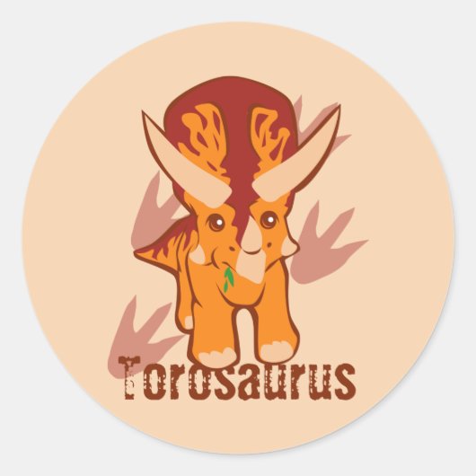 Sticker Rond Torosaure mûre (Devant)