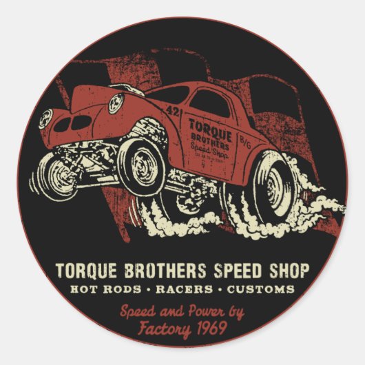 Sticker Rond Torque Brothers TB018A (Devant)