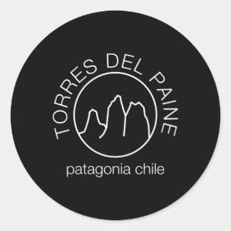 Sticker Rond Torres Del Paine