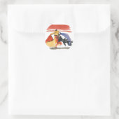 Sticker Rond torro & torrero (Sac)