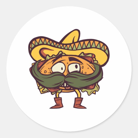 Sticker Rond Torta mexicaine (Devant)