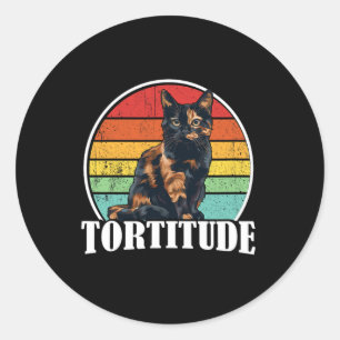 Sticker Rond Tortoiseshell