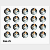 Sticker Rond Tortoiseshell kitten (Feuille)