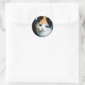 Sticker Rond Tortoiseshell kitten (Sac)