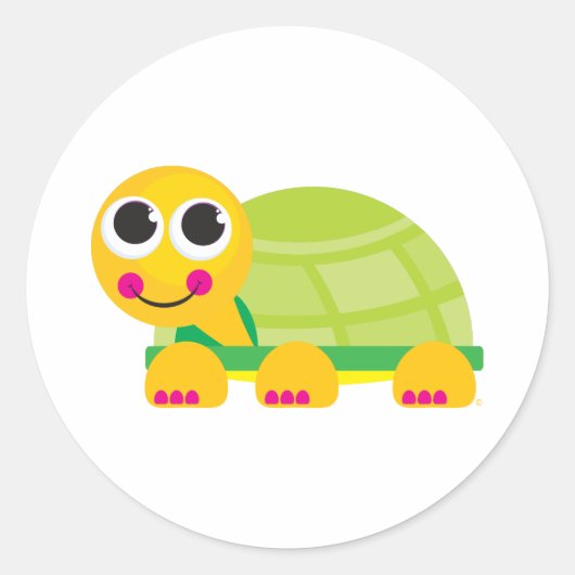 Sticker Rond Tortue (Devant)