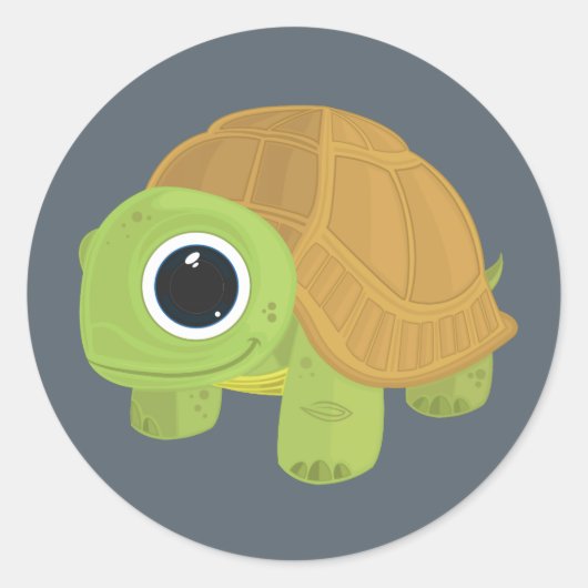 Sticker Rond Tortue (Devant)