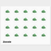 Sticker Rond Tortue (Feuille)