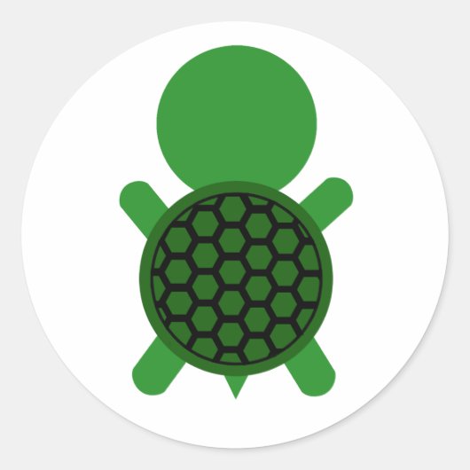 Sticker Rond Tortue (Devant)