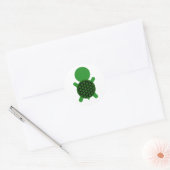 Sticker Rond Tortue (Enveloppe)