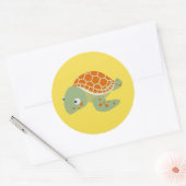 Sticker Rond Tortue (Enveloppe)