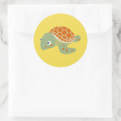 Sticker Rond Tortue (Sac)