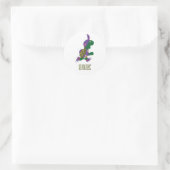 Sticker Rond Tortue 10K - Violet (Sac)