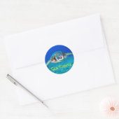 Sticker Rond Tortue de mer (Enveloppe)