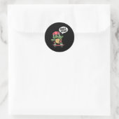 Sticker Rond Tortue de skateboard cool Shell Yeah! (Sac)