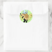 Sticker Rond Tortue des bourdons (Sac)