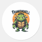 Sticker Rond Tortue franche (Devant)