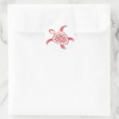 Sticker Rond Tortue Hawaii (Sac)