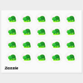 Sticker Rond Tortue pacifique (Feuille)