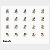 Sticker Rond Tortue Shell (Feuille)
