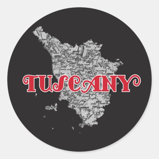 Sticker Rond Toscane (Devant)