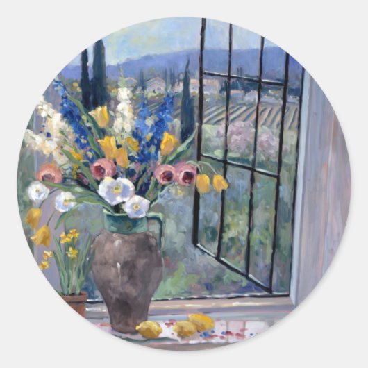 Sticker Rond Toscane Hillside II (Devant)