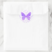 Sticker Rond Toss papillon (Lavande-Single) (Sac)