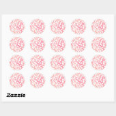 Sticker Rond Toss papillon (Pêche) (Feuille)