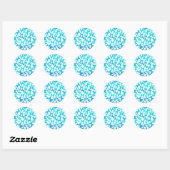 Sticker Rond Toss papillon (Turquoise) (Feuille)