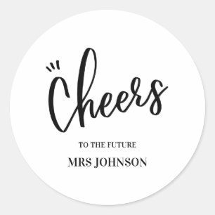 Sticker Rond Tostes minimalistes à la future MRS pour l'enterre