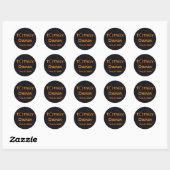 Sticker Rond Total Canada 2024 Éclipse solaire (Feuille)