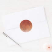 Sticker Rond Total Lunar Eclipse (20) 1:52h 15 avril 2014 (Enveloppe)