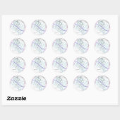 Sticker Rond Total Solaire Eclipse 2045 Global Path (Feuille)