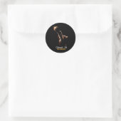 Sticker Rond Total Solaire Eclipse Carmel Indiana (Sac)