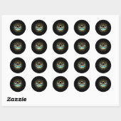 Sticker Rond Total Solaire Eclipse Mazatlan Mexique - Plage mex (Feuille)