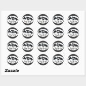 Sticker Rond Totalement Batty (Feuille)
