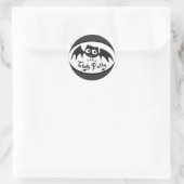 Sticker Rond Totalement Batty (Sac)