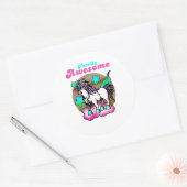 Sticker Rond Totalement génial (Enveloppe)