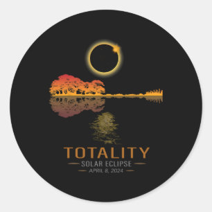 Sticker Rond Totalité Printemps 4 08 24 Total Solaire Eclipse G