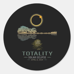 Sticker Rond Totalité Printemps 4 08 24 Total Solaire Eclipse G